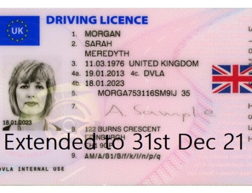 BREXIT NEWS:  UK Driving License Extension to 31st December 2021